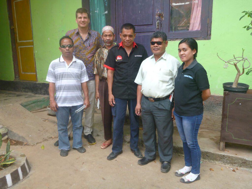 Project evaluation data collection with an organisation of persons with disabilities in Kupnag, Indonesia.